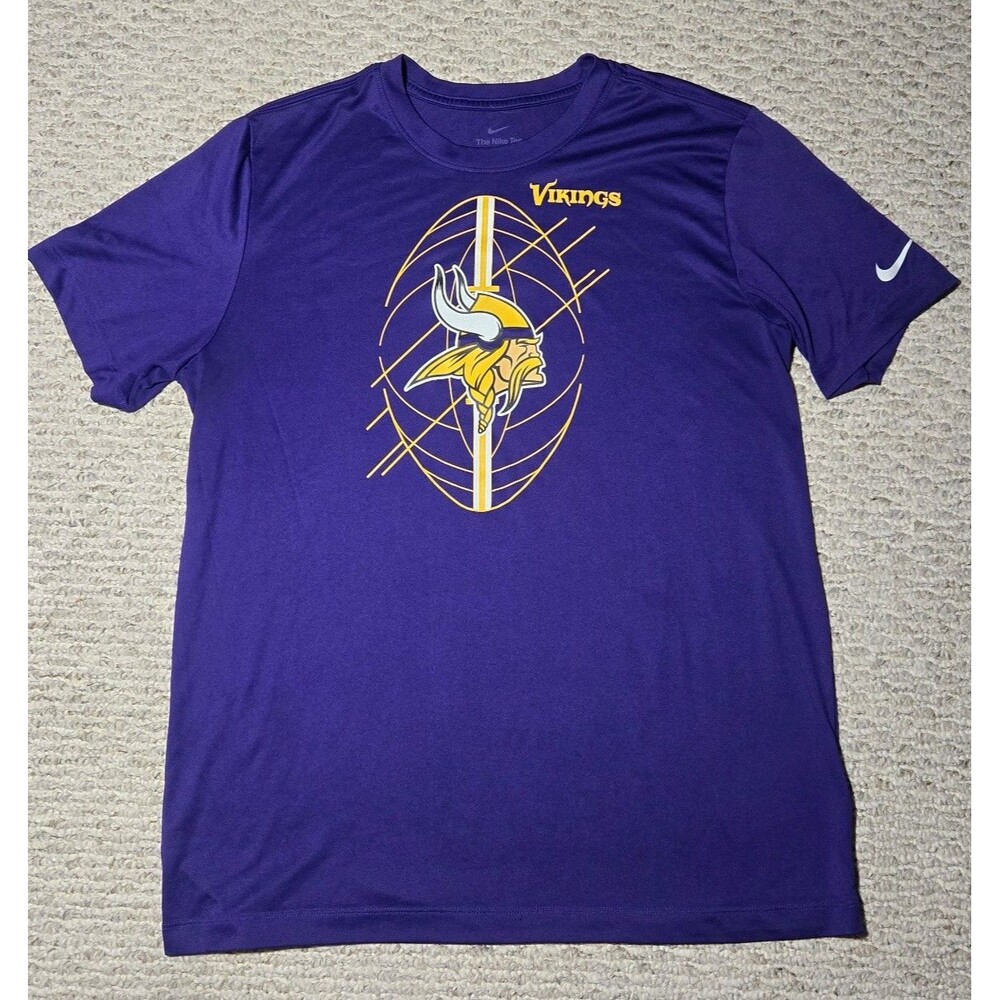 Nike NFL Minnesota Vikings Skol Short Sleeve Tshirt Purple Men's Large